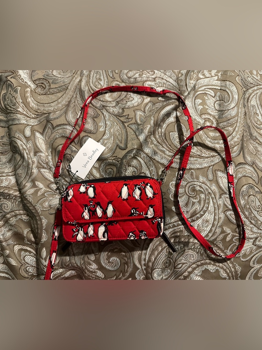 Vera Bradley Playful Penguins crossbody purse
